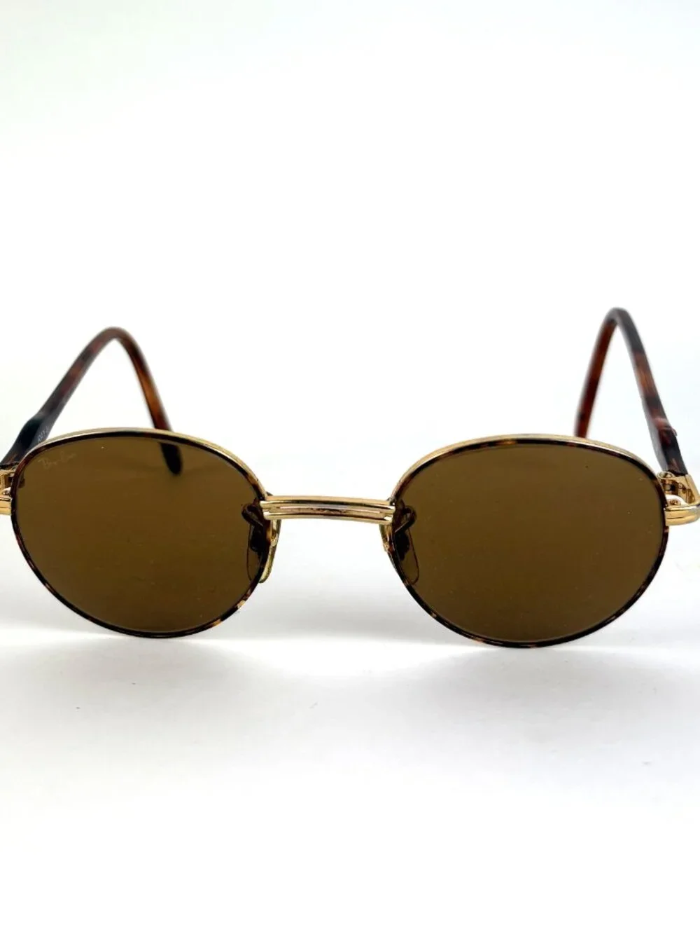 Authentic 90s Ray-Ban B&L Gold-Plated Wire Frame Sunglasses – Retro Oval